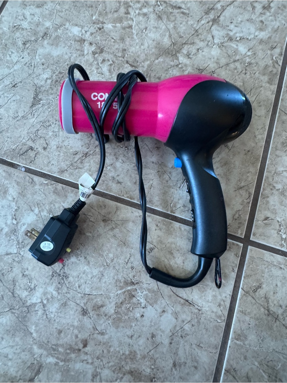 Pink & Black Travel Hair Dryer